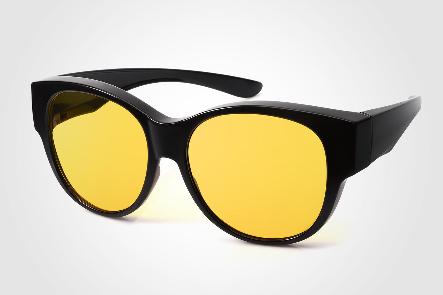 Amazon.com: Fit Over Sunglasses Polarized Lens Case Included Wear Over  Prescription Eyeglasses 100% UV Protection for Men Women (Black Blue Frame  Smoke Lens) : Clothing, Shoes & Jewelry